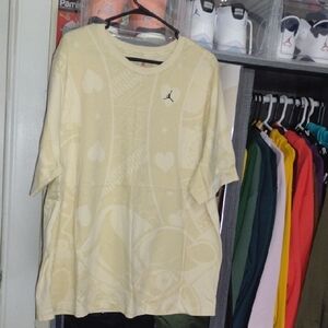 Cream Graphic T-Shirt with Logo